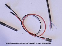 WE will splice a 3-pin "flat to separate" cable to the sensor