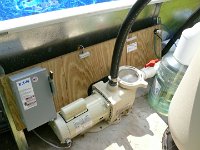 Of course, an Arduino controls the main filter pump and chlorine pump.
